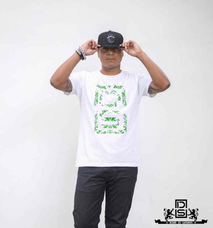 DS Logo Tee white / green