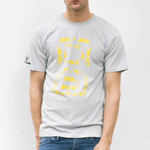 DS Logo Tee grey yellow