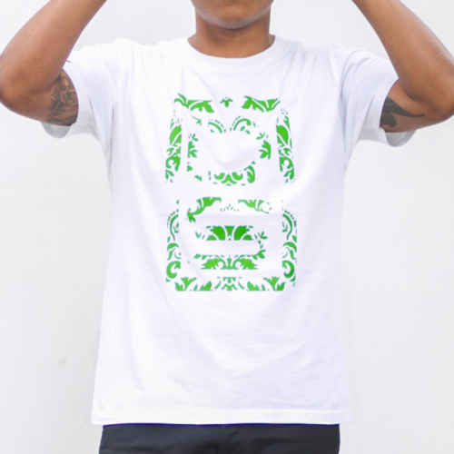 DS Logo Tee white green