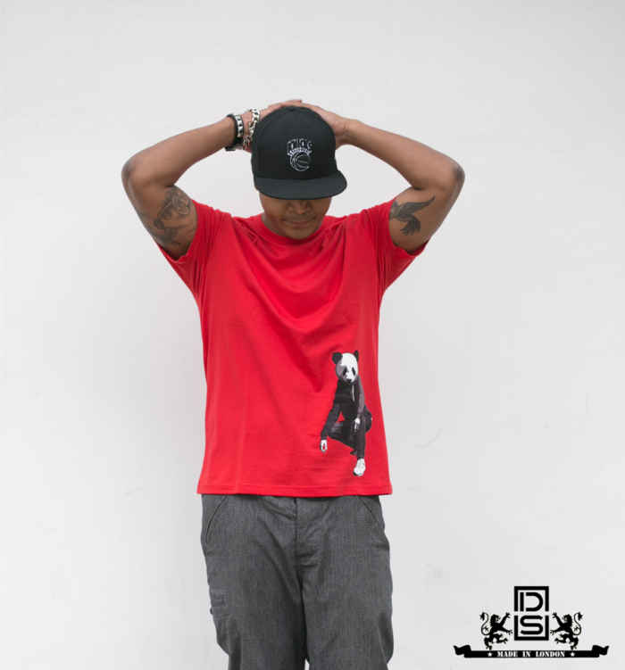 Pissed Panda Tee red