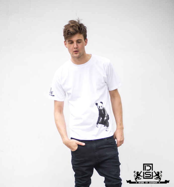 Pissed Panda Tee white