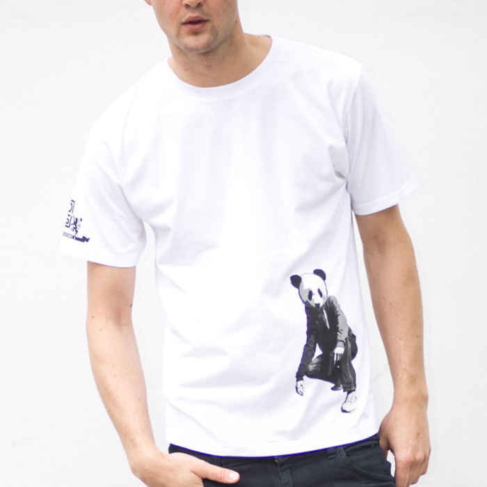 Pissed Panda Tee white