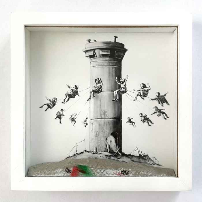 DS ARt, North 1 Gallery, Banksy, Bethlehem, Walled Off Hotel Box set, for sale, new listing Urban art, stencil art, cotemprary art