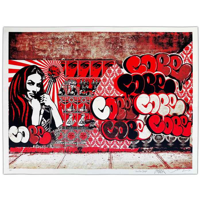 North 1 gallery shepard fairey obey martha cooper cope1 graffiti banksy legend art for sale limited edition print artwork